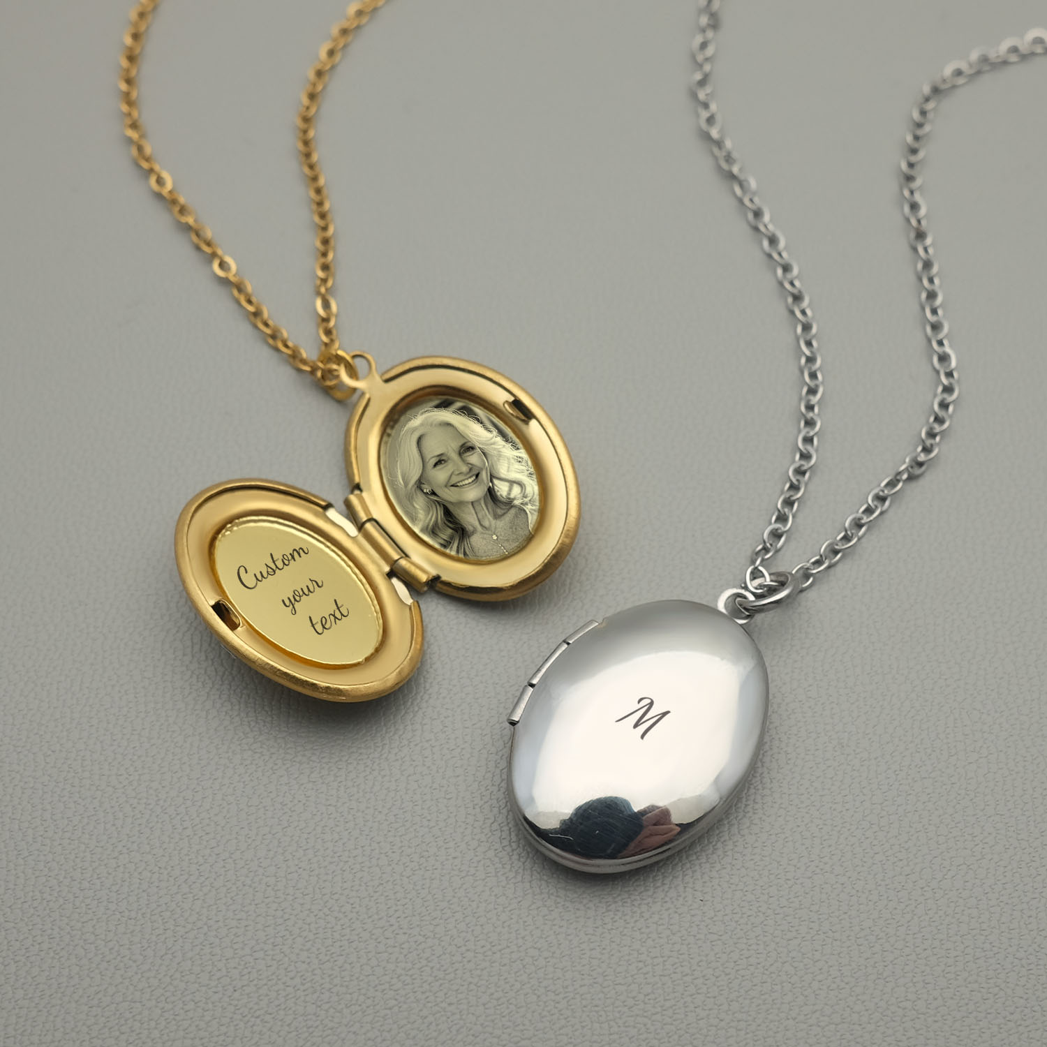 Custom Name Necklace Stainless Steel - Gepersonaliseerde medaillon ketting aangepaste foto ketting