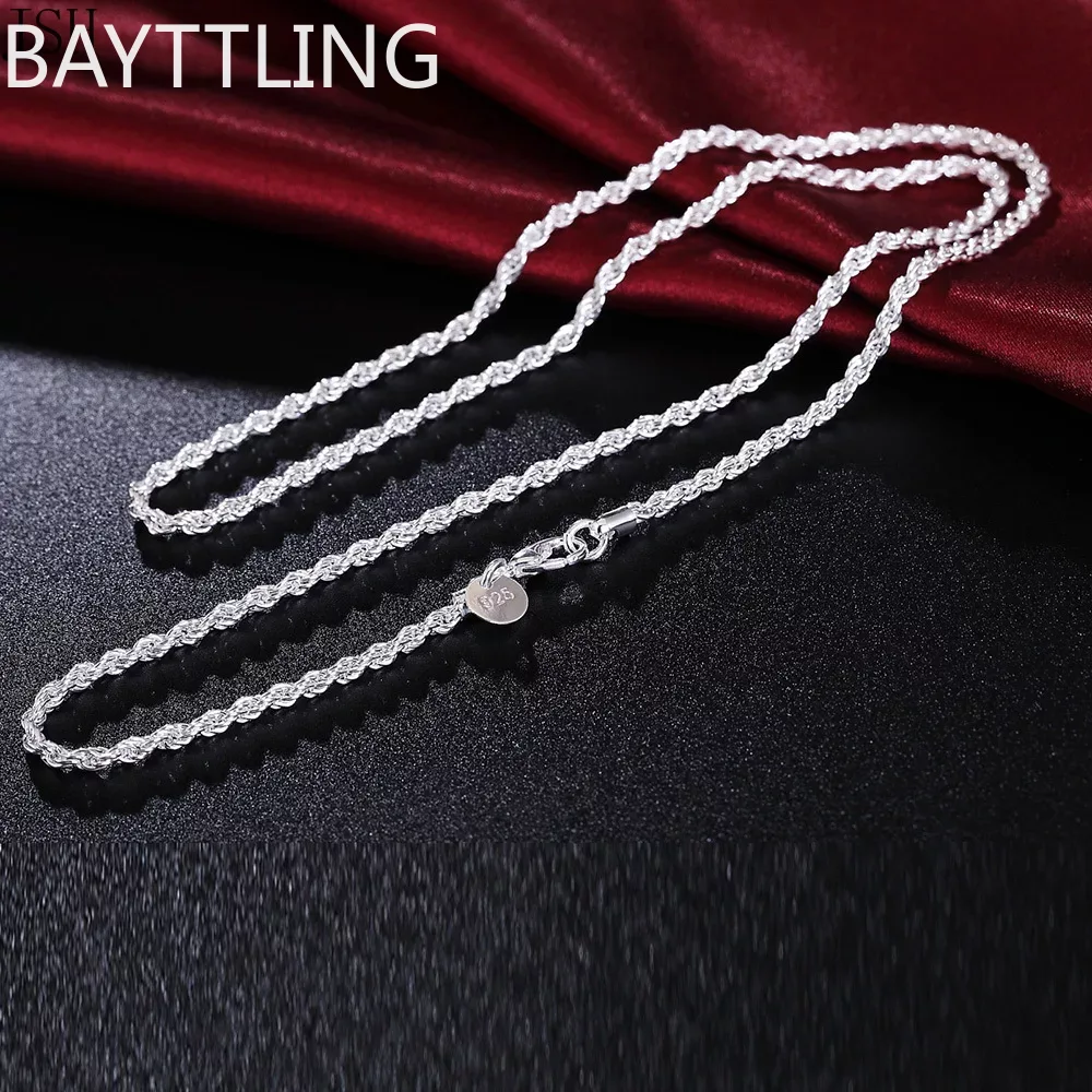 925 Sterling Silver Chain Necklace Men - 40-60 cm groothandel 925 Sterling zilveren
