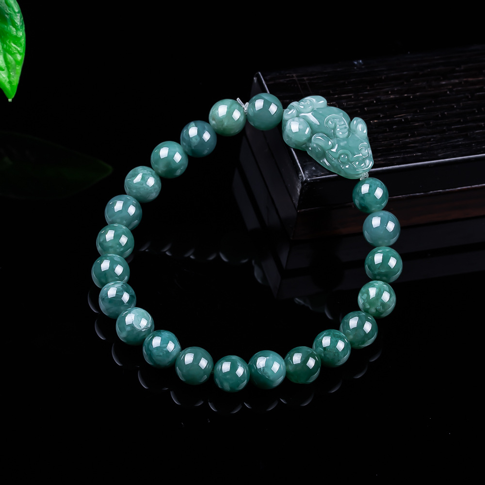 Bracelets - Natuurlijke Birmese Jadeïet Bixiu Armband Vintage