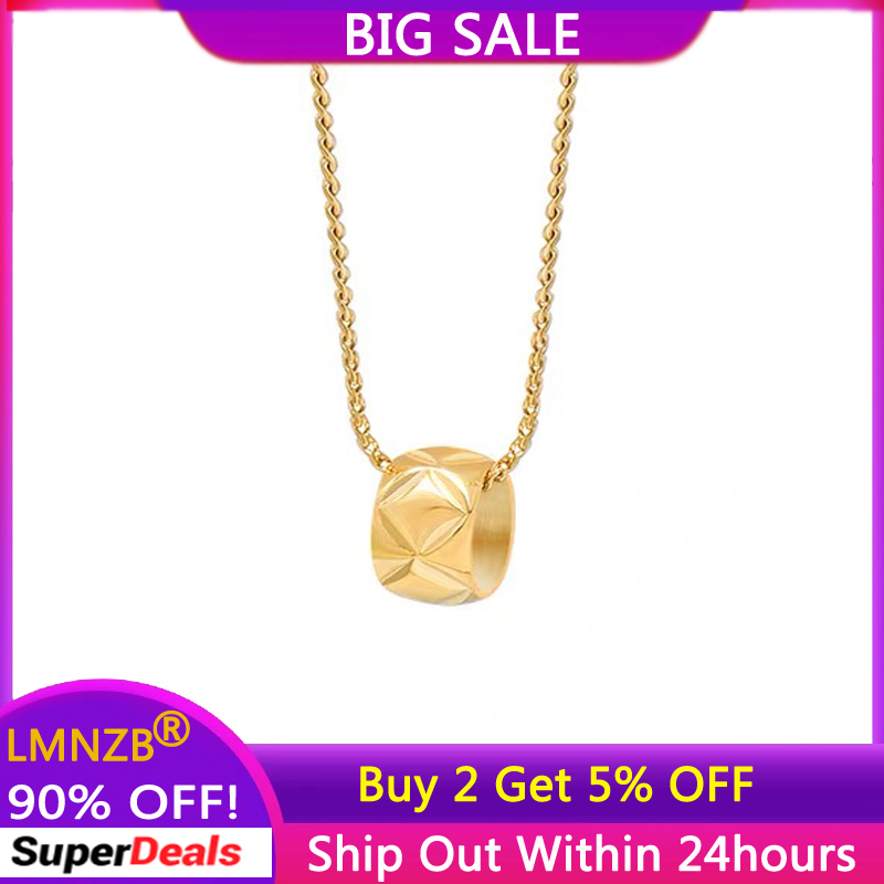 Cross Pendant Necklace Gold - Luxe Gouden Ruit Kruis Ronde Kraal