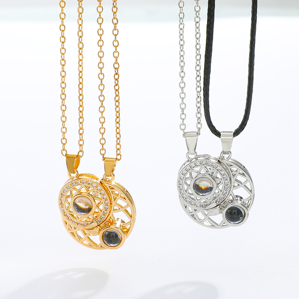 Magnetic Couple Matching Necklaces - 2 Stuks Magnetische Koppel Bijpassende Ketting