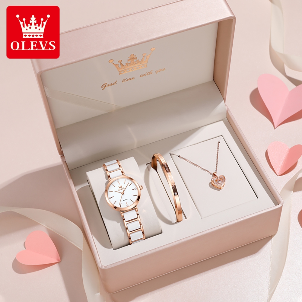 Watch Accessories - OLEVS Dameshorloge 5877 Luxe Elegant Quartz
