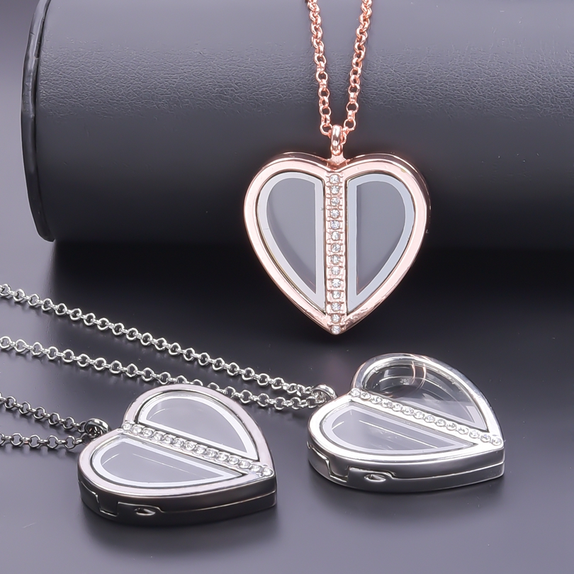 Heart Locket Necklace Photo - Magneet Hart Medaillon Ketting Voor Vrouwen