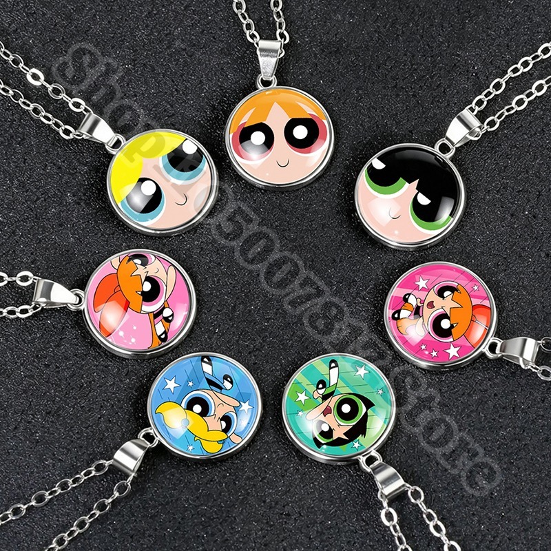 Anime Pendant Necklace - Kawaii De Powerpuffs Meisjes Schattige Ketting