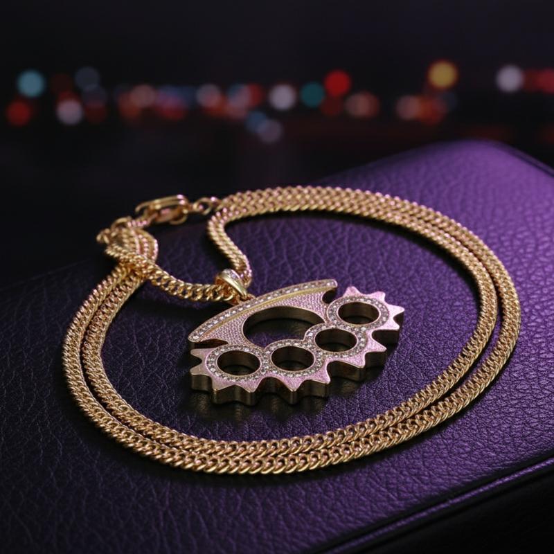 Layered Pendant Necklace Aesthetic - Y2K Punk roestvrijstalen hangerketting voor dames