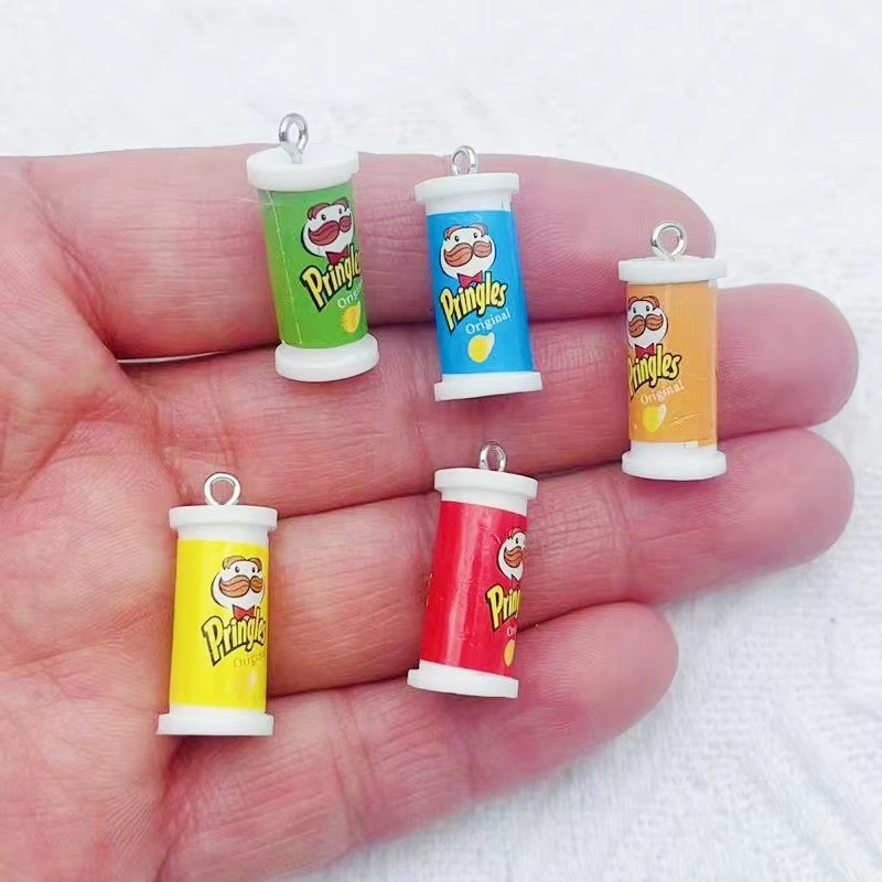 Earrings - 10 stuks simulatie 3D emmer aardappelchips