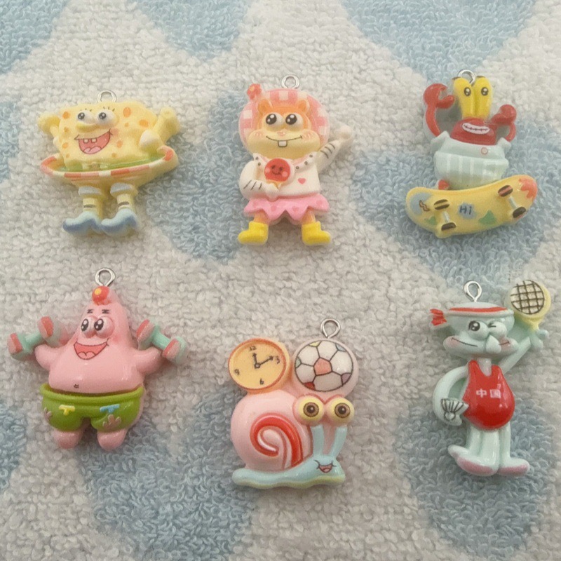 Earrings - 10 stuks cartoonhars hangers, DIY sieraden