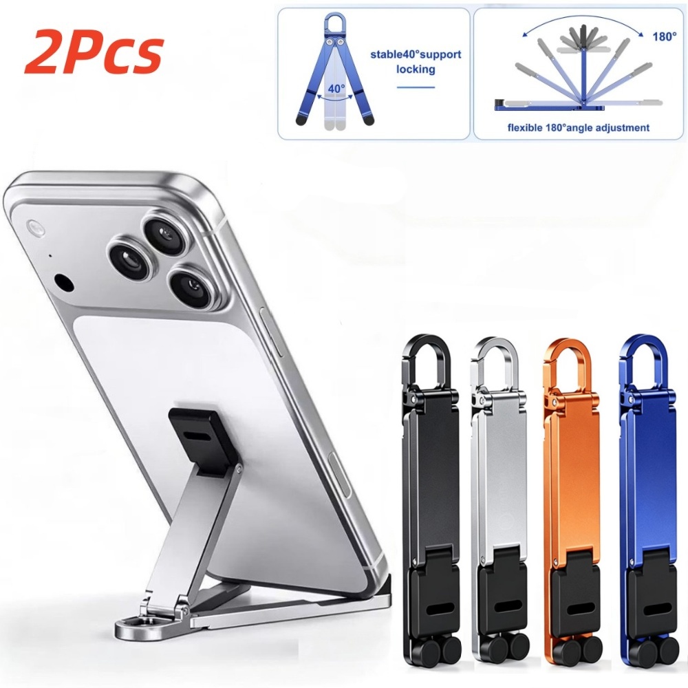 Watch Accessories - 2 stuks opvouwbare telefoonstandaard met veergesp