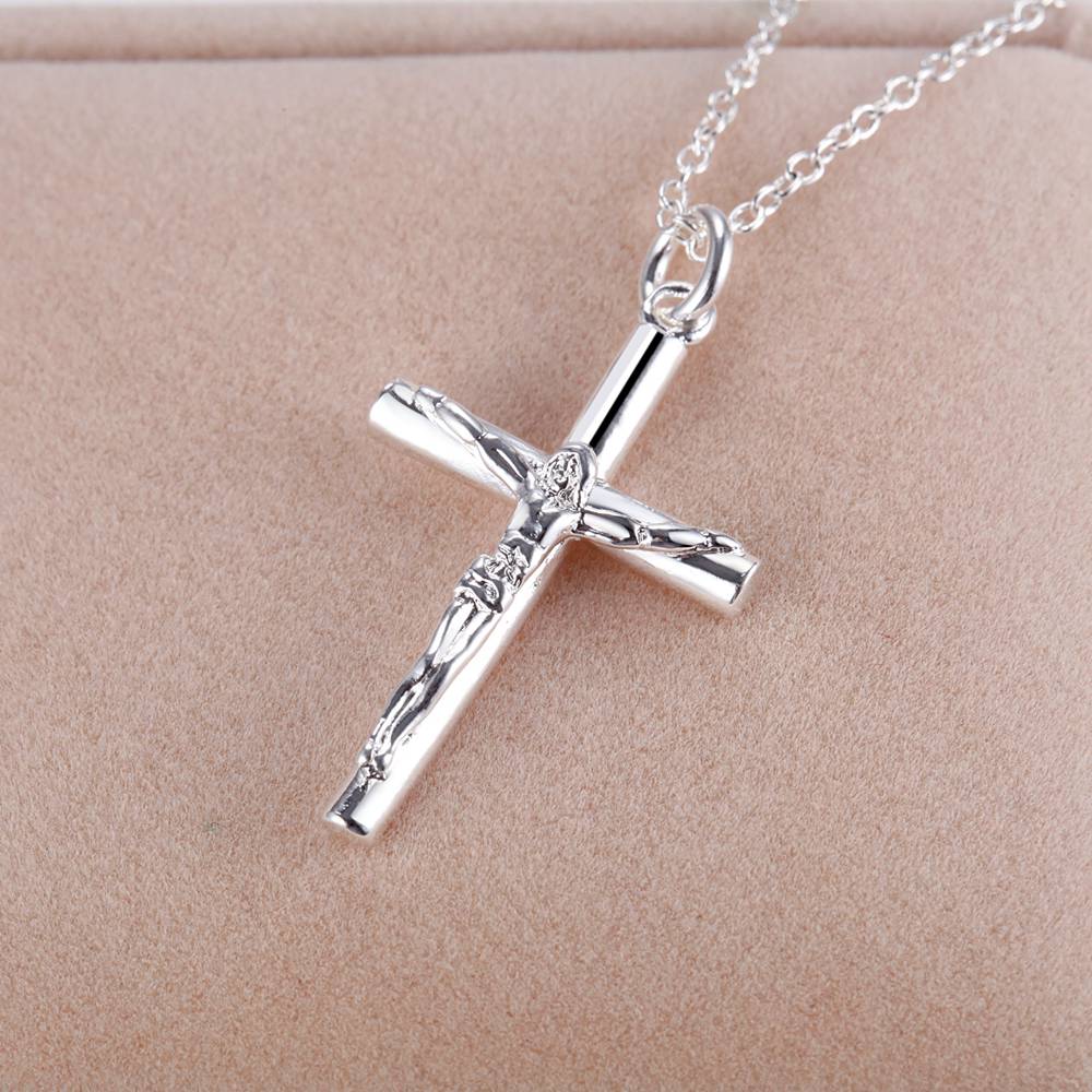 925 Sterling Silver Chain Necklace Men - Nieuwe 925 Sterling Zilveren Ketting Kruis