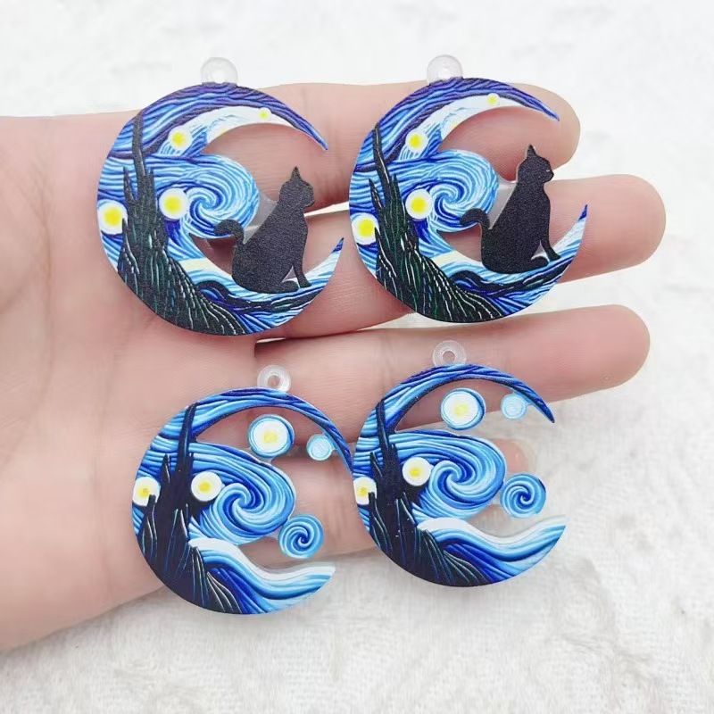 Earrings - 10 stks grensoverschrijdende hot selling acryl