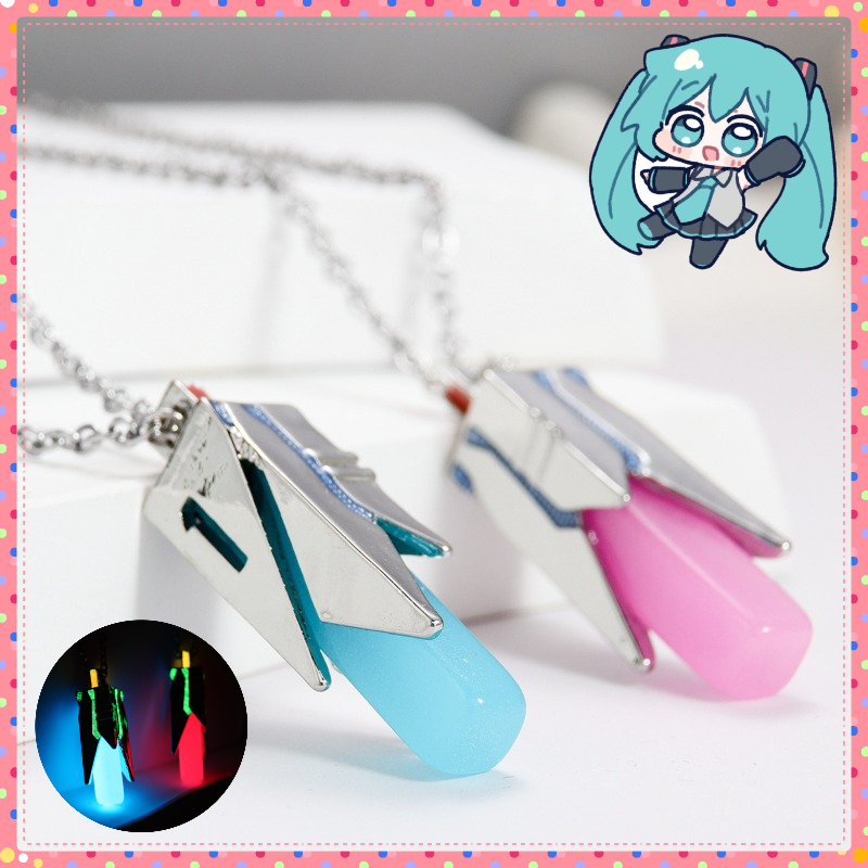 Anime Pendant Necklace - Miku Anime Perifere Ketting Cartoon Fluorescerende