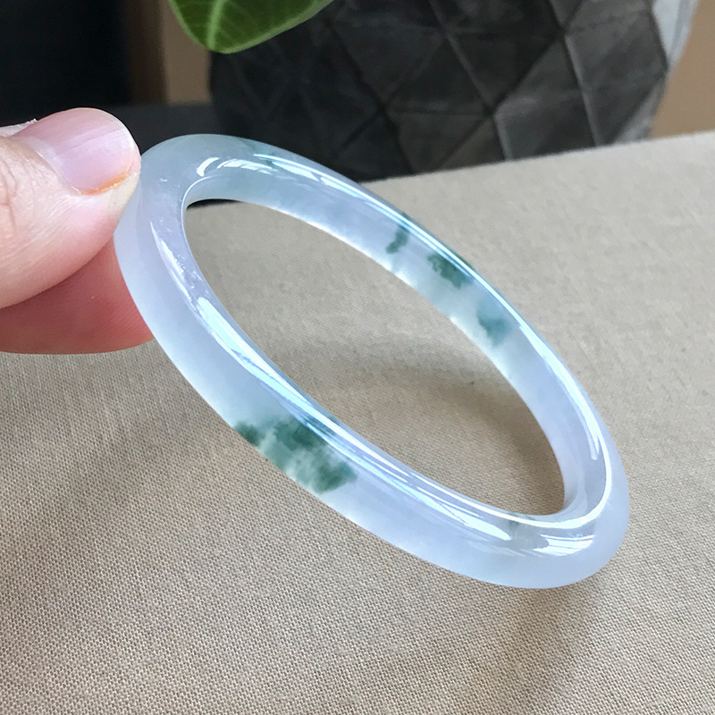 Rings - Oude Mijn Jadeiet Armband, Rond, IJsige