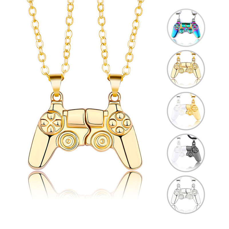 Magnetic Couple Matching Necklaces - Matchende magnetische gamecontroller ketting armband set