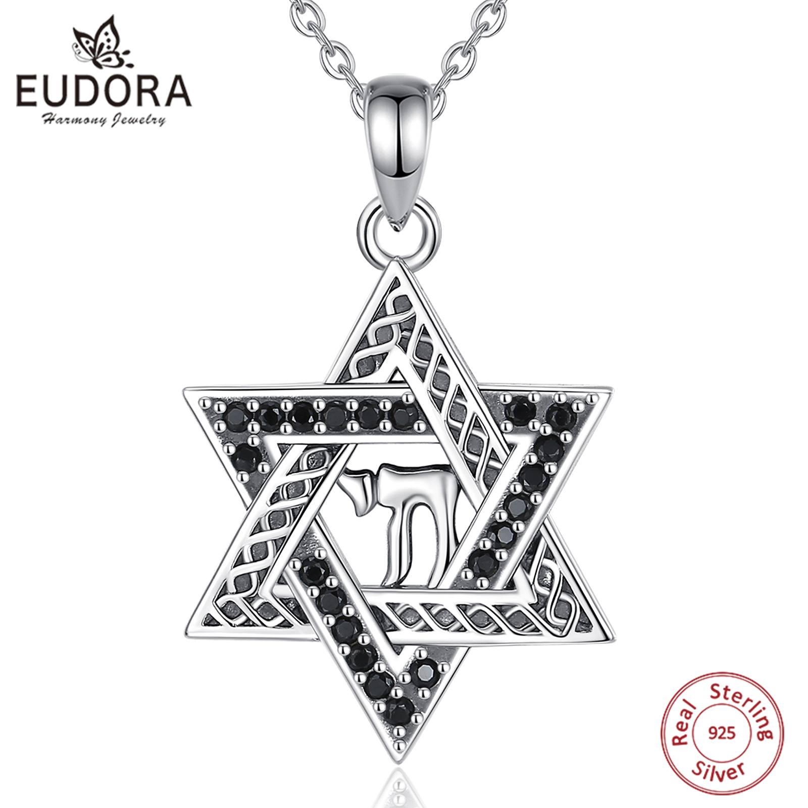 925 Sterling Silver Chain Necklace Men - Eudora 925 Sterling Zilveren Ster Van