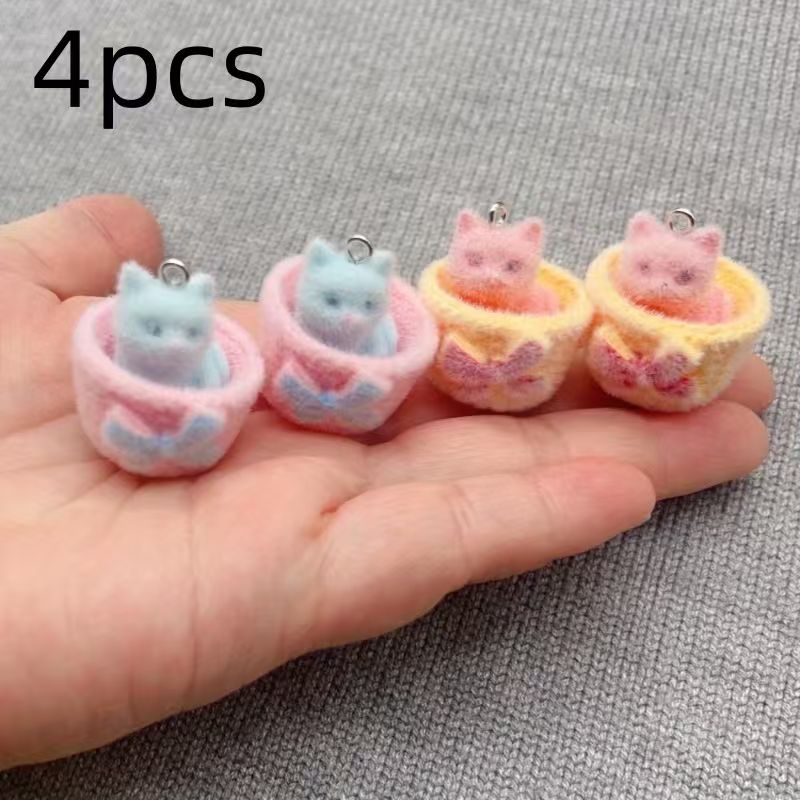 4 stuks 3D pluche hars kattenh - Earrings recensie en prijs