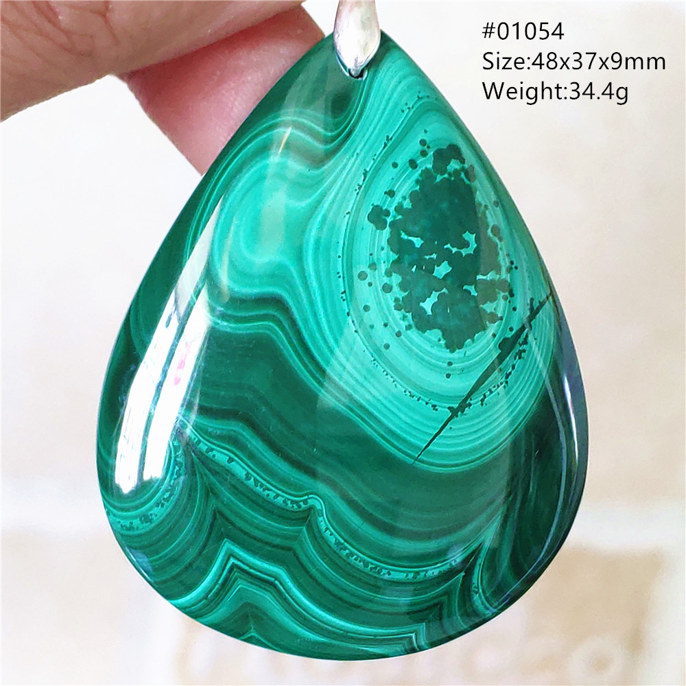 Natuurlijke Groene Malachiet C - 925 Sterling Silver Chain Necklace Men recensie en prijs