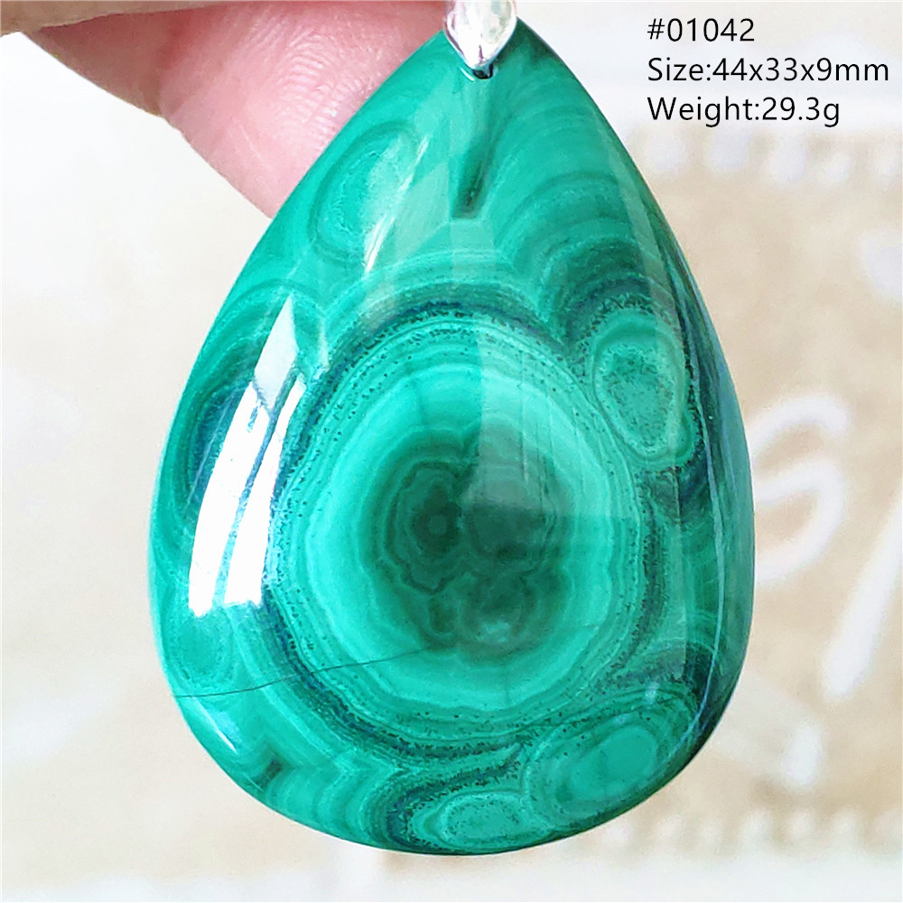 Natuurlijke Groene Malachiet C - 925 Sterling Silver Chain Necklace Men recensie en prijs