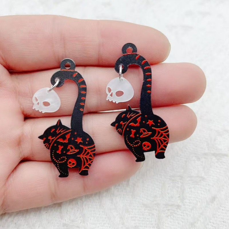 10 stuks Halloween acryl geest - Earrings recensie en prijs