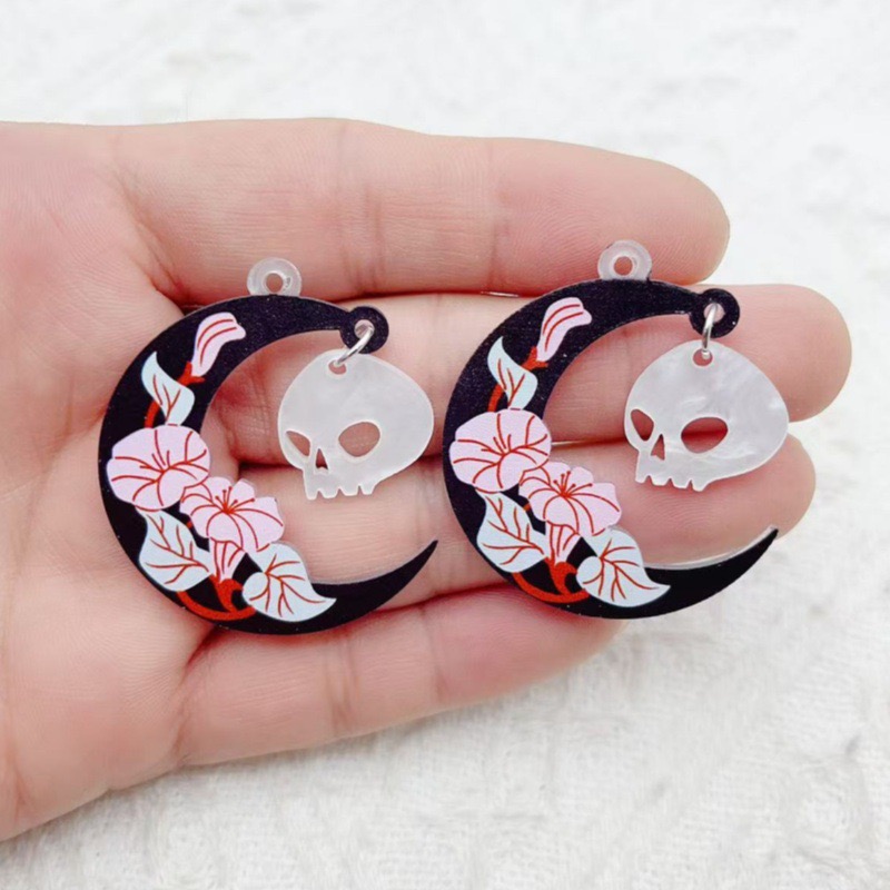 10 stuks Halloween acryl geest - Earrings recensie en prijs