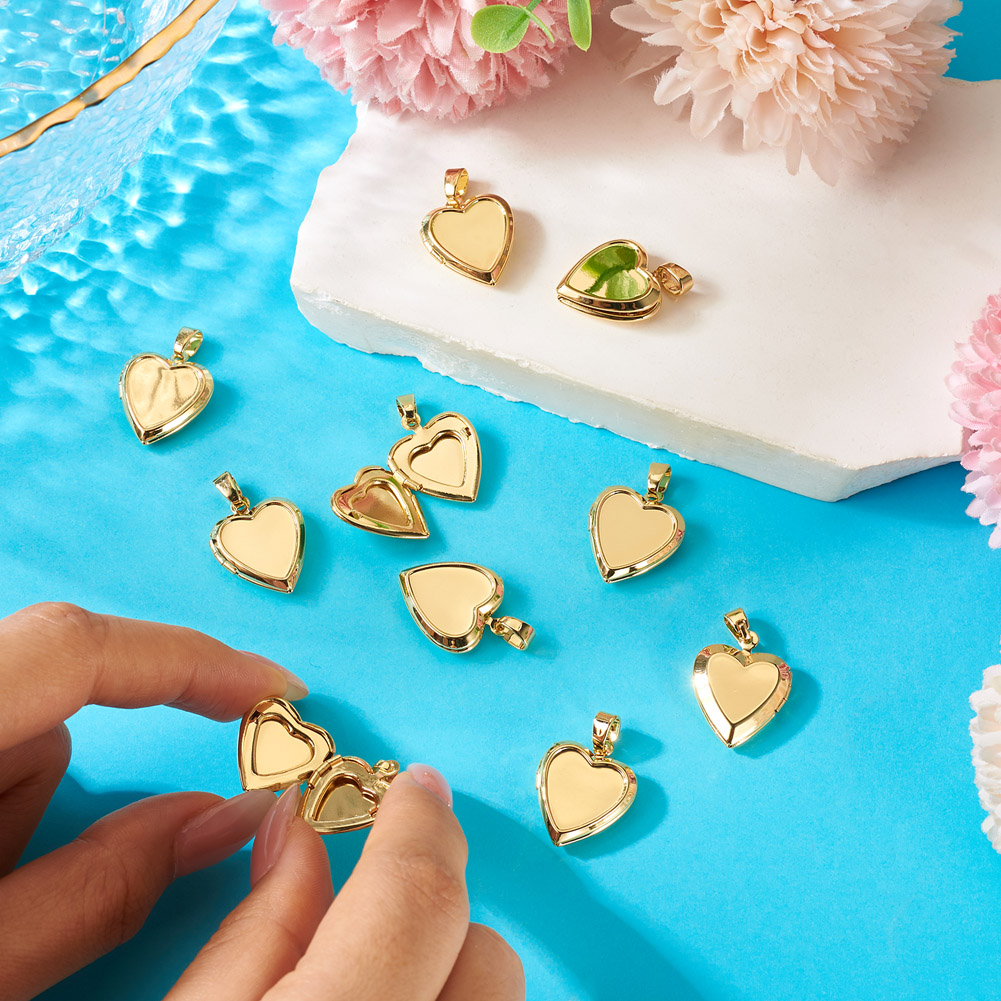 10 stuks hartvormige fotohange - Heart Locket Necklace Photo recensie en prijs