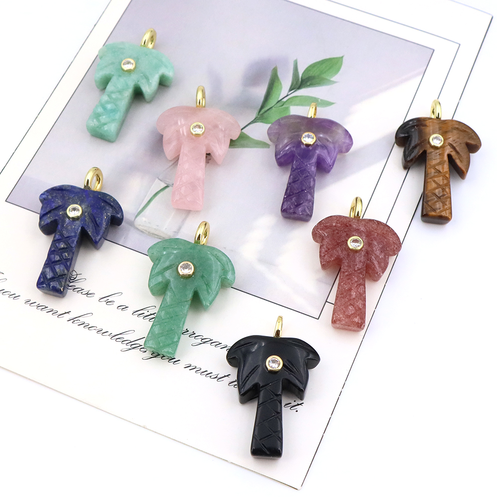 Natuursteen kokospalmhanger me - Crystal Pendant Necklace Natural Stone recensie en prijs