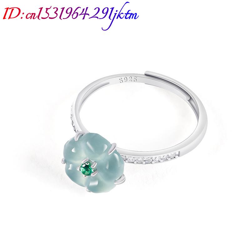 Blauwe Birmese Jadeiet Bloemen - Rings recensie en prijs