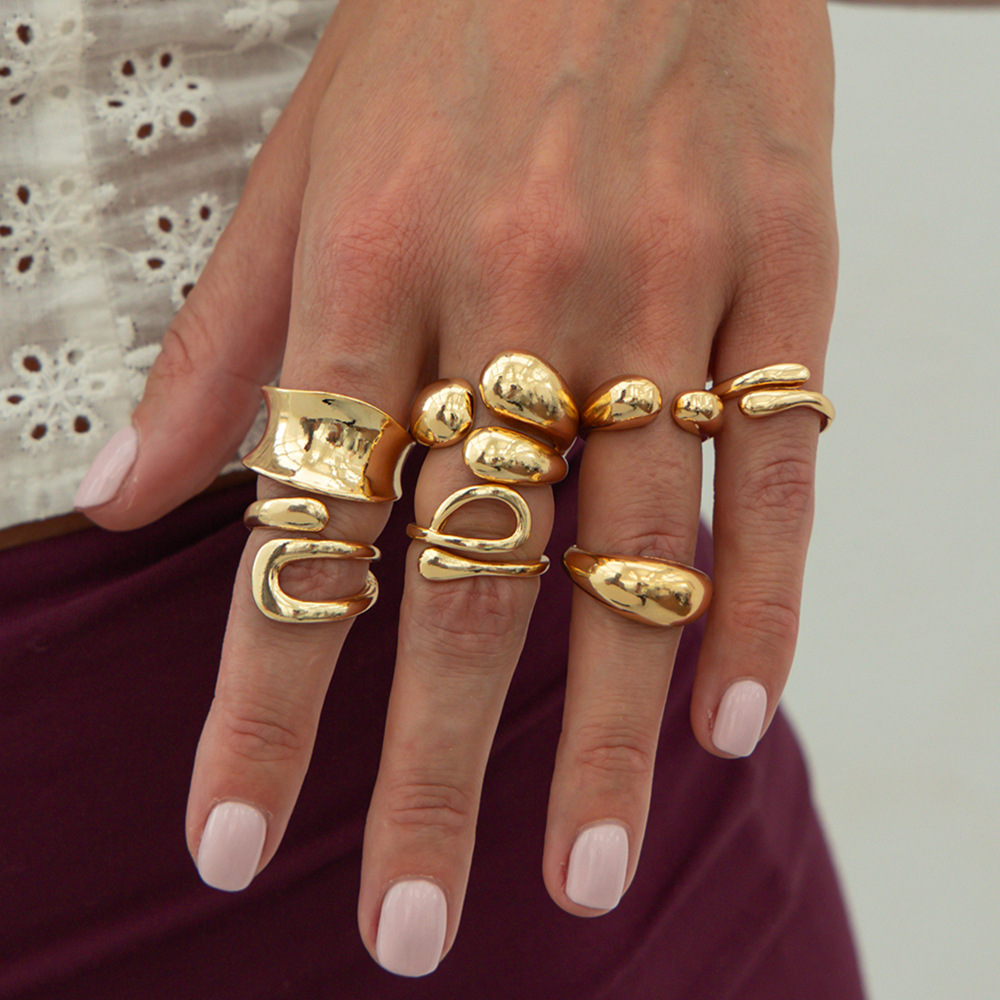 DIEZI Een Set Mode Holle Geome - Vintage Punk Knuckle Rings Set recensie en prijs