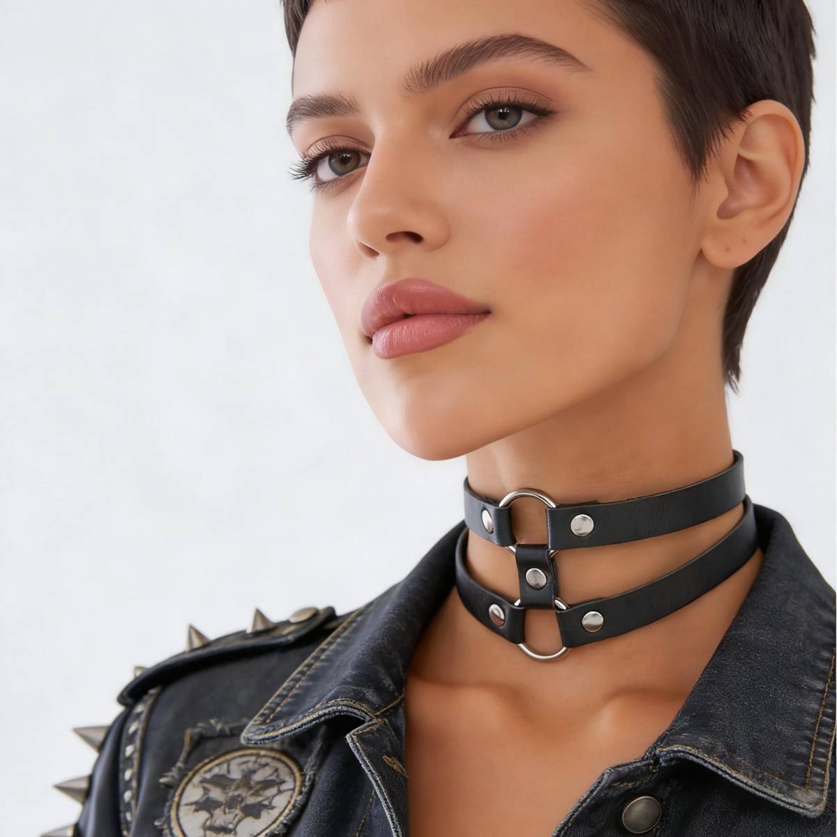 Mode PU Lederen Spiked Choker  - Goth Punk Spike Choker recensie en prijs