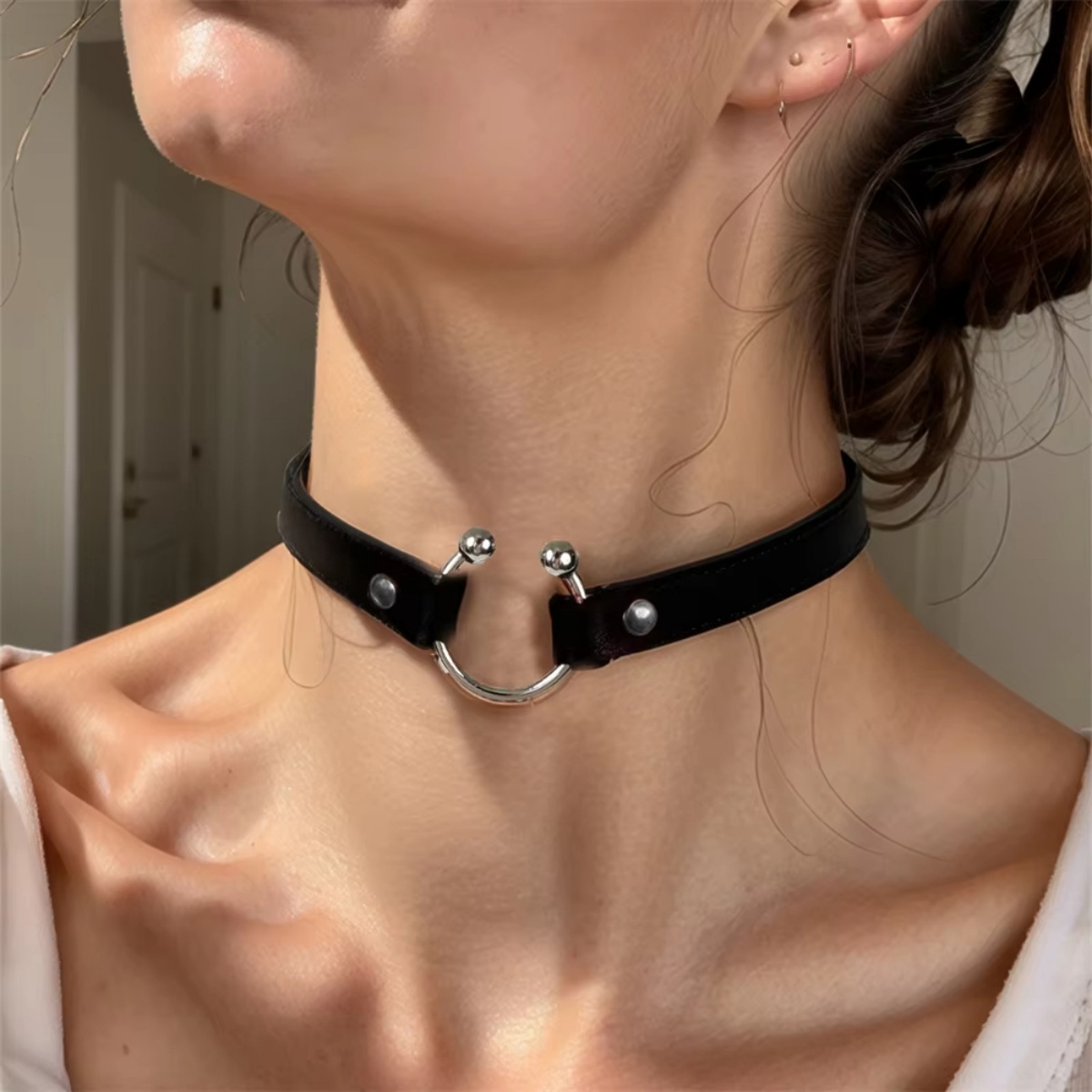 Mode PU Lederen Spiked Choker  - Goth Punk Spike Choker recensie en prijs