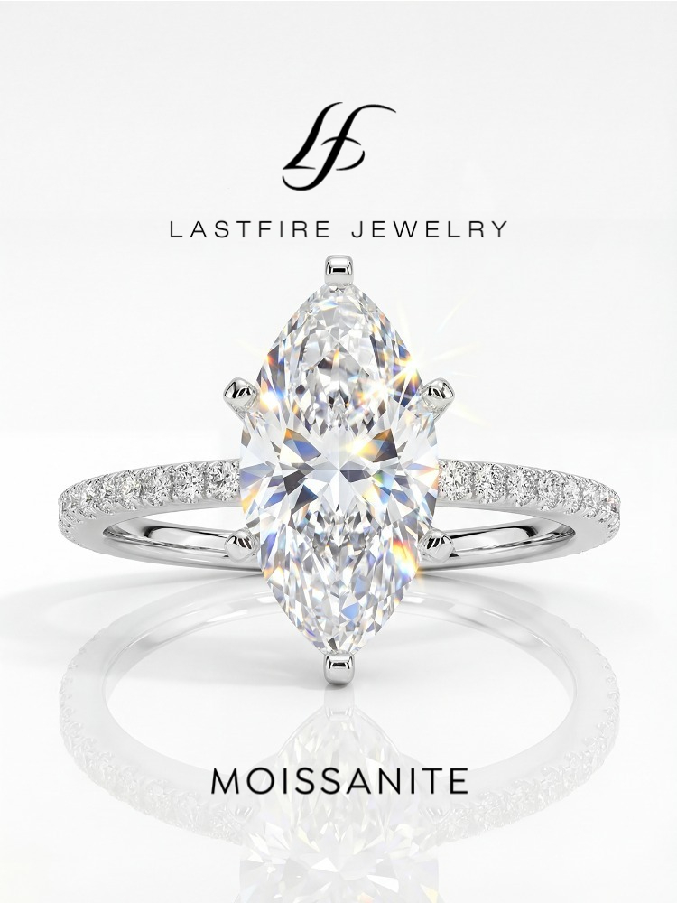 Echte 2ct echte Moissanite dia - Moissanite Engagement Ring 1 Carat recensie en prijs
