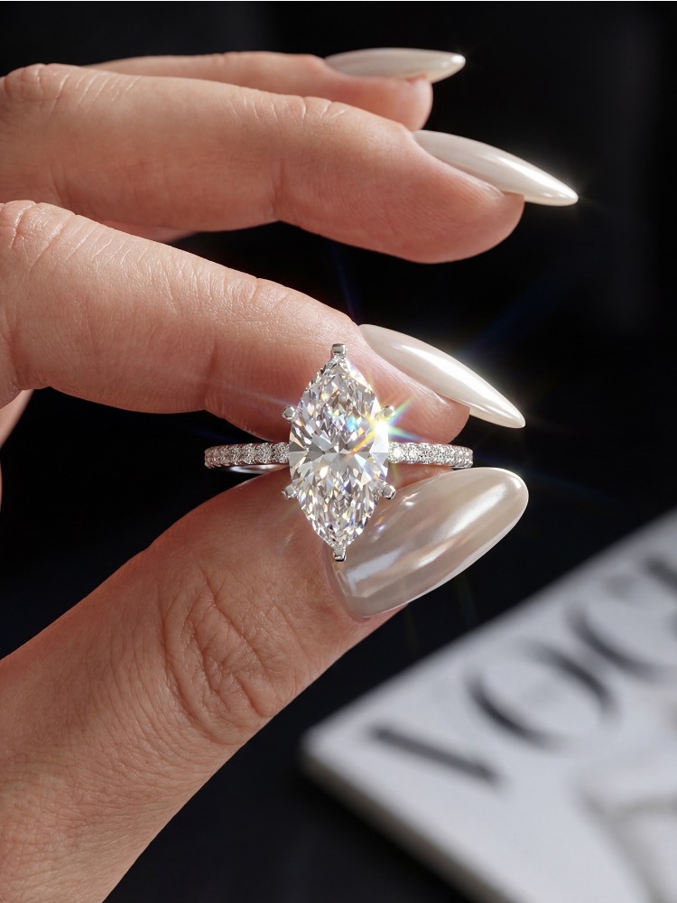 Echte 2ct echte Moissanite dia - Moissanite Engagement Ring 1 Carat recensie en prijs