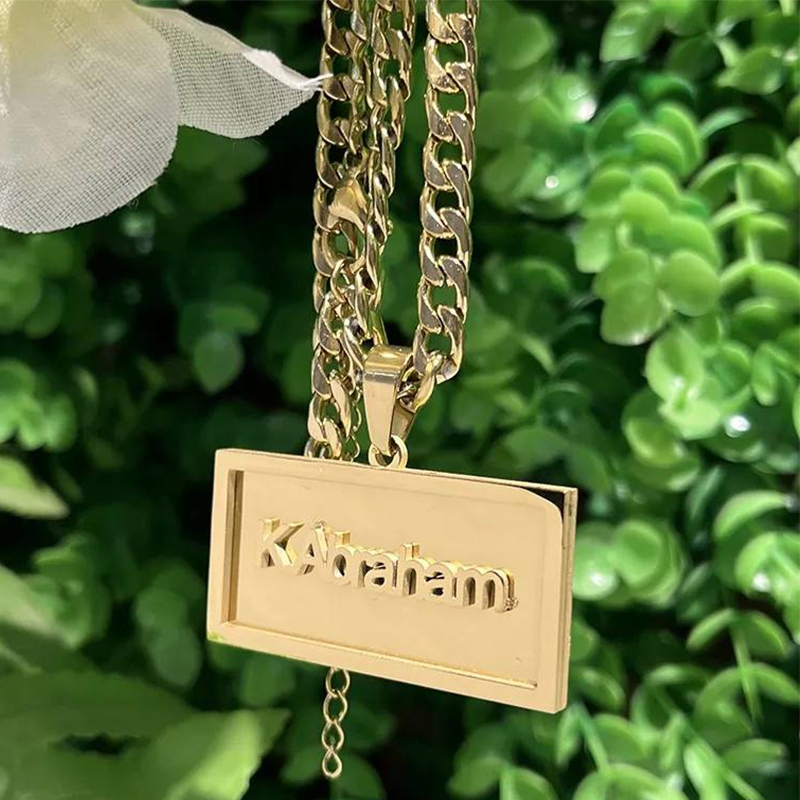 Aangepaste Naam Hiphop Ketting - Custom Name Necklace Stainless Steel recensie en prijs