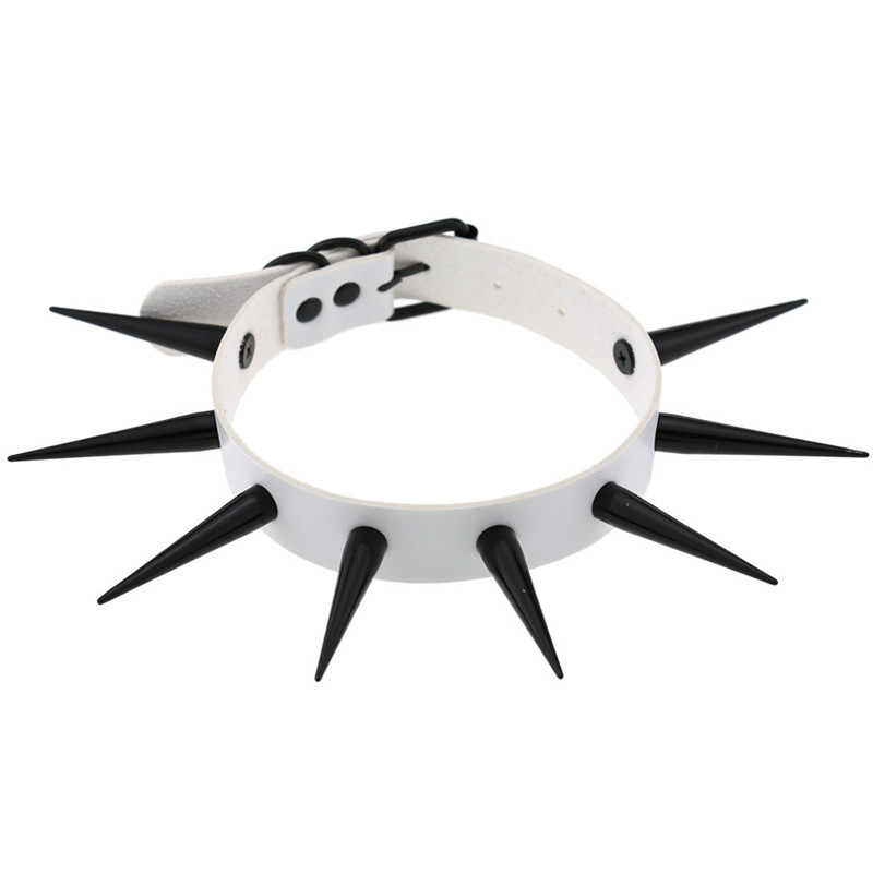 Rode Lange Spike Choker Punk K - Goth Punk Spike Choker recensie en prijs