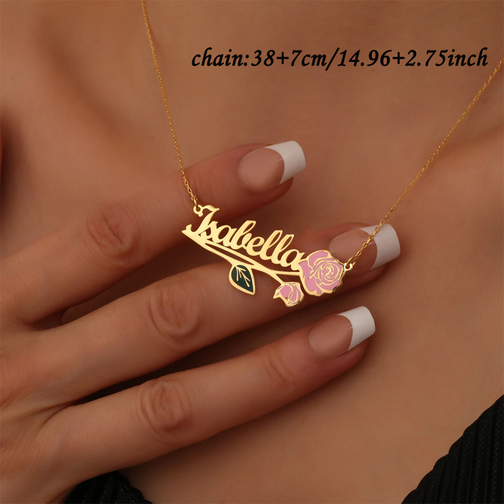 Gepersonaliseerde kleurrijke g - Custom Name Necklace Stainless Steel recensie en prijs