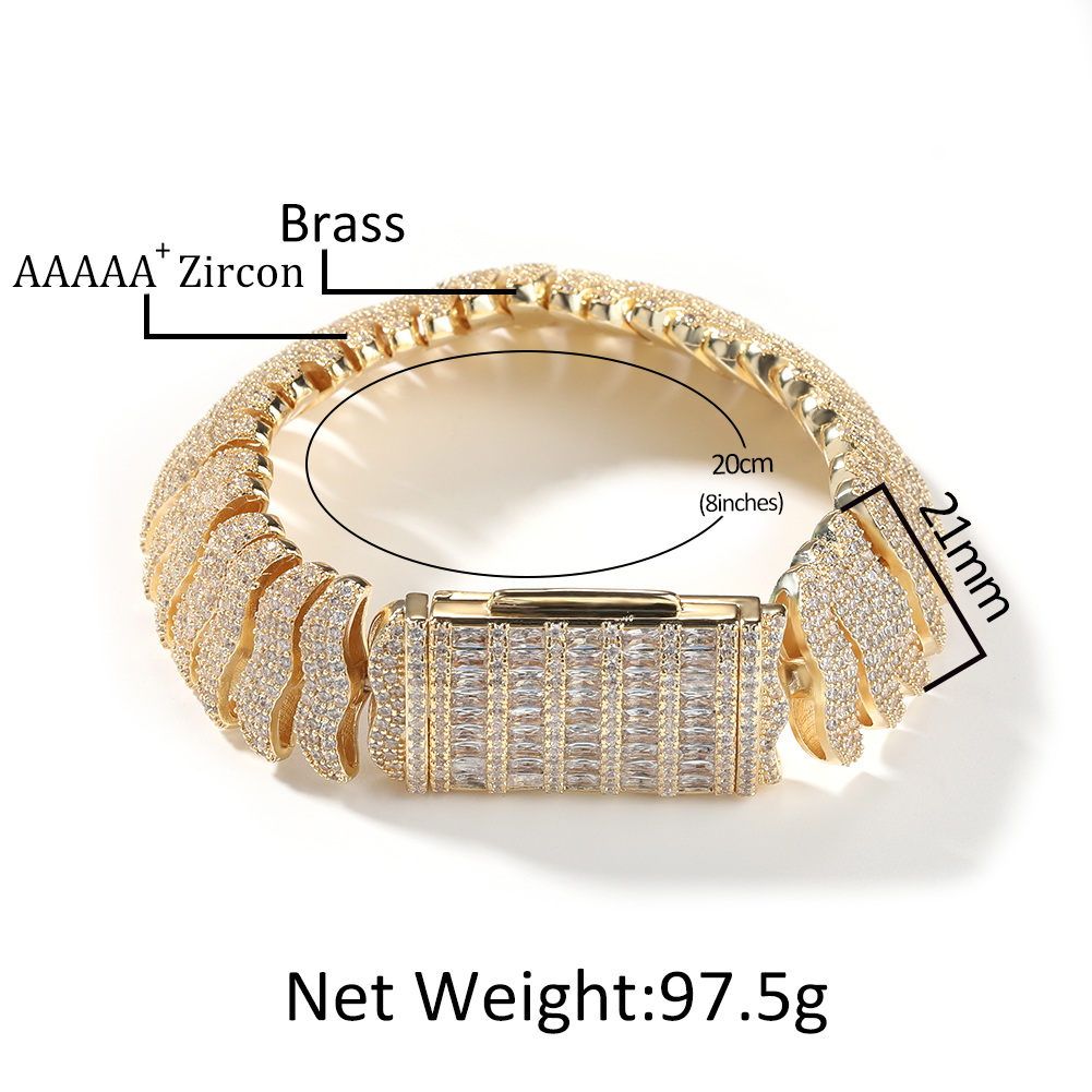 Uwin 21mm Centipede Cuban Link - Cuban Link Chain 12Mm recensie en prijs