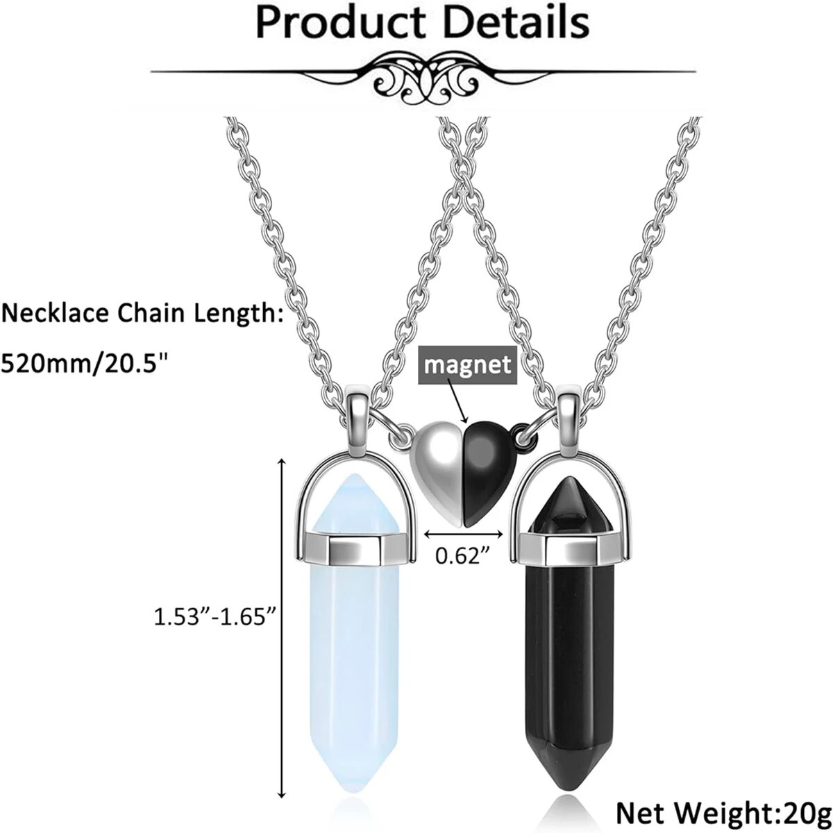 Kristallen vriendschapsketting - Magnetic Couple Matching Necklaces recensie en prijs