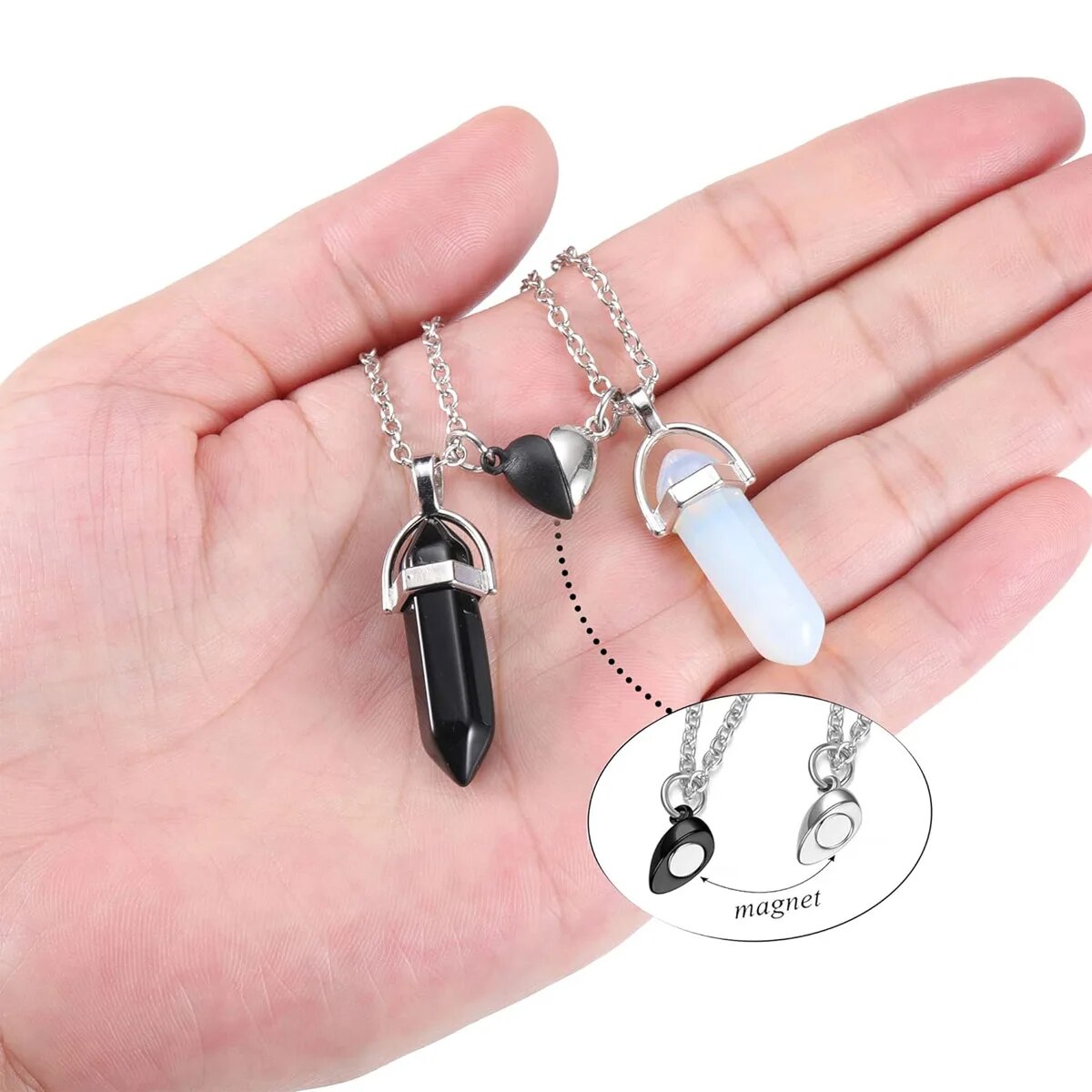 Kristallen vriendschapsketting - Magnetic Couple Matching Necklaces recensie en prijs