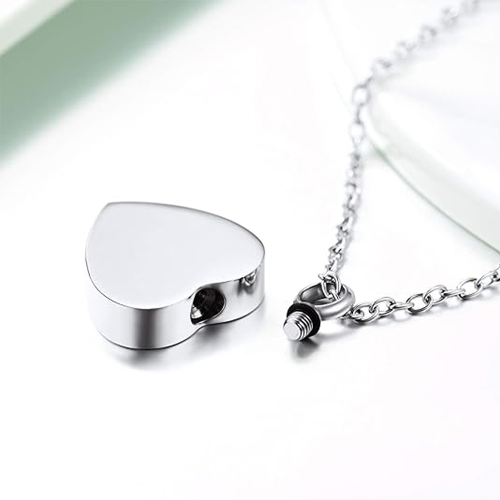 3-stijlen roestvrijstalen urnk - Heart Locket Necklace Photo recensie en prijs