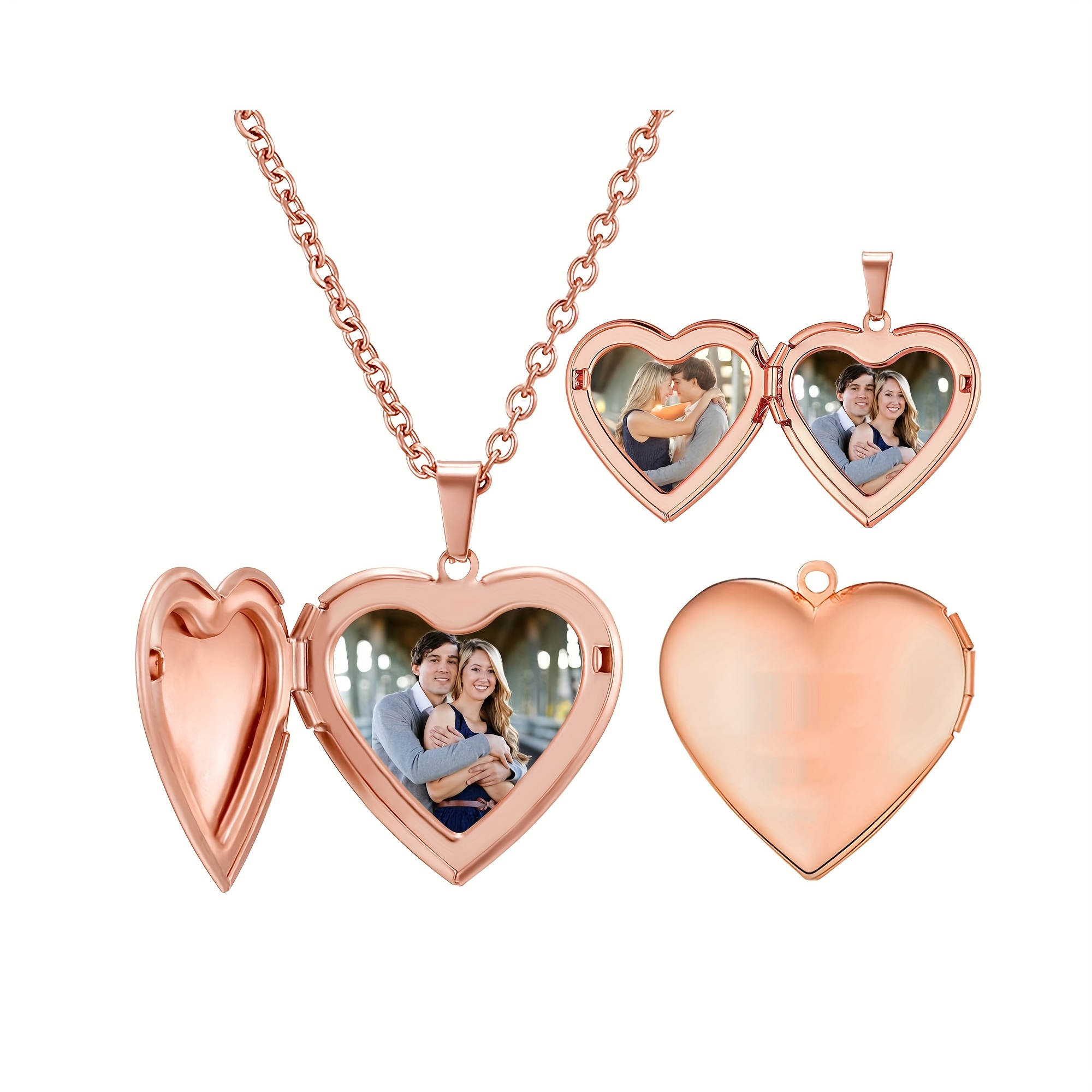 Gepersonaliseerde 1/2 foto har - Heart Locket Necklace Photo recensie en prijs