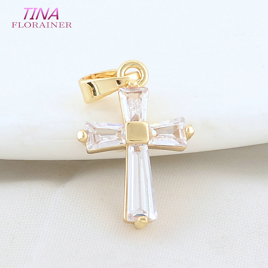 6PCS 12*18MM 14K Goud Kleur Me - Cross Pendant Necklace Gold recensie en prijs