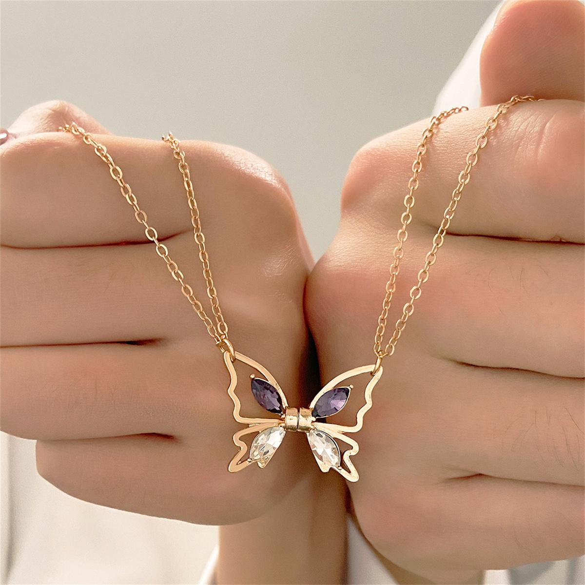 Lover BFF magnetische vlinderk - Magnetic Couple Matching Necklaces recensie en prijs