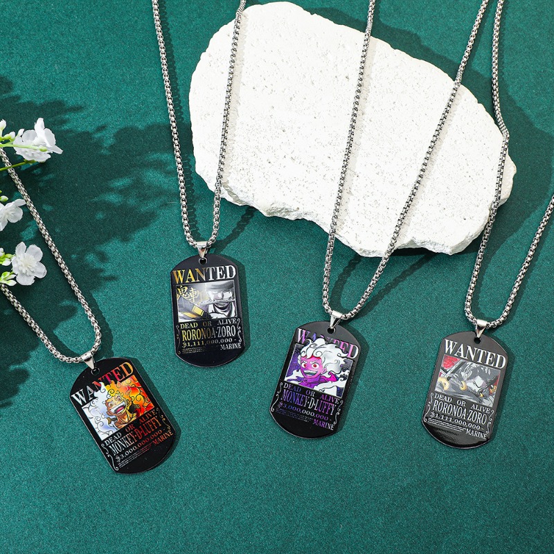 One Piece Luffy Zoro 3 miljard - Custom Name Necklace Stainless Steel recensie en prijs