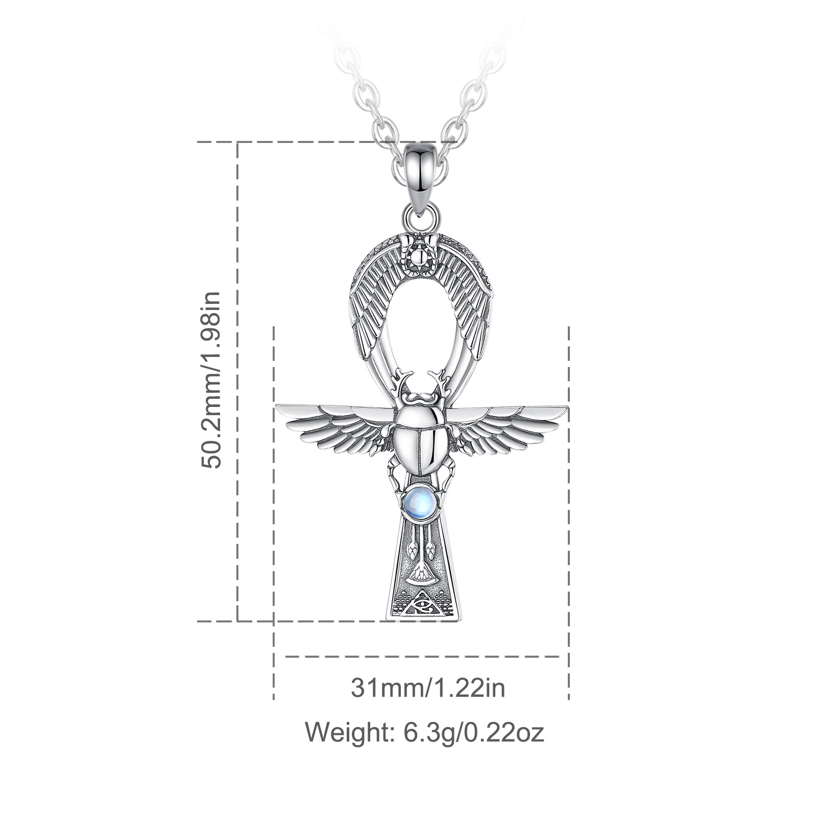 Eudora 925 Sterling Zilveren O - 925 Sterling Silver Chain Necklace Men recensie en prijs