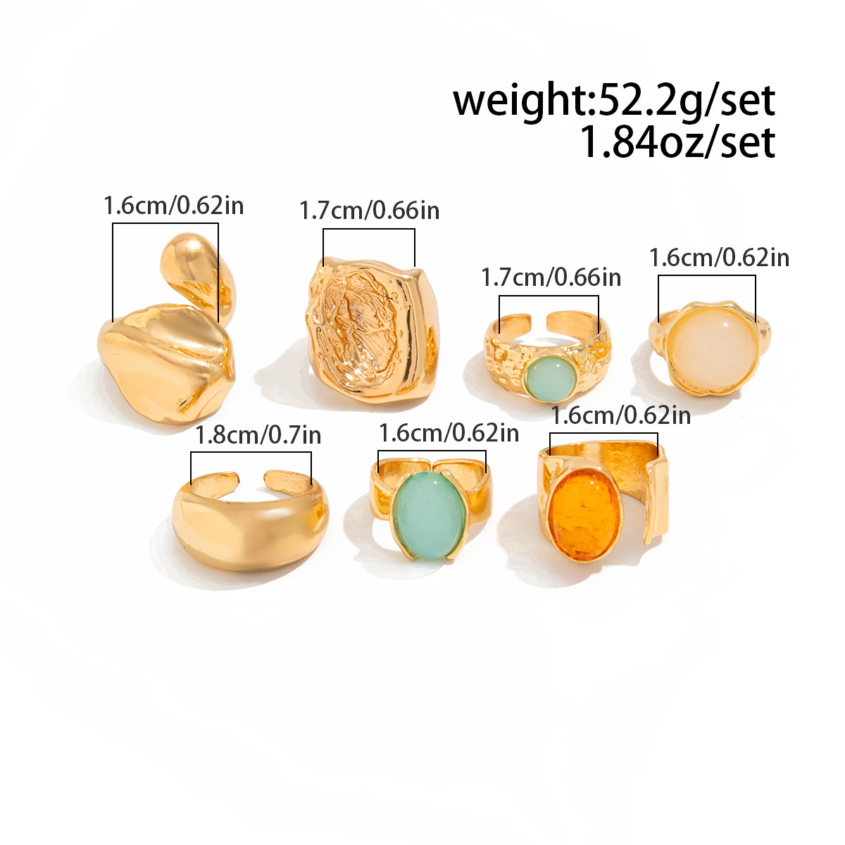 DIEZI 7 stks/set Vintage Veelk - Vintage Punk Knuckle Rings Set recensie en prijs