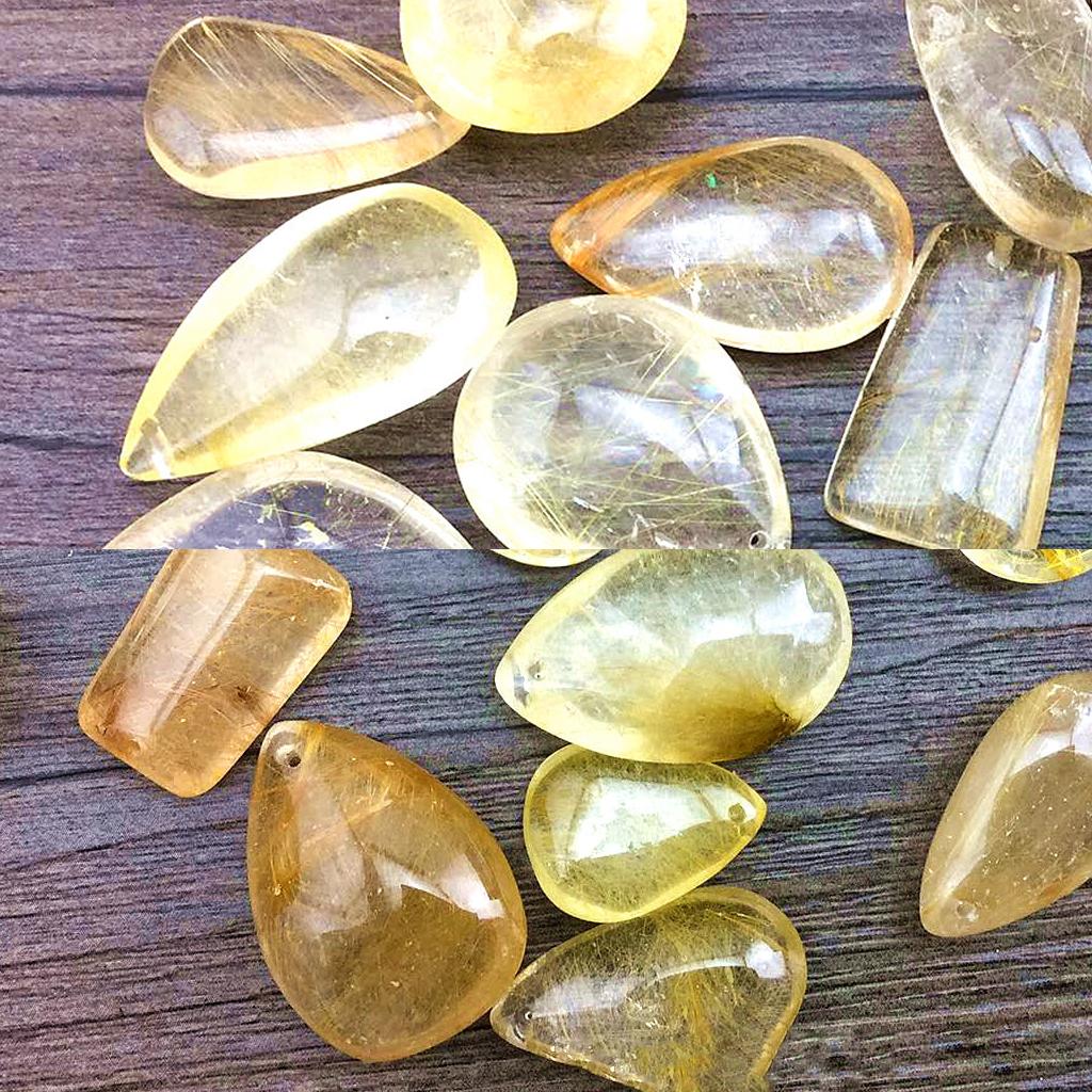 Gouden Rutielkwarts Kristallen - Crystal Pendant Necklace Natural Stone recensie en prijs