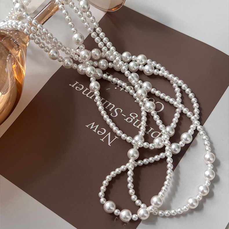 Vintage Lange Multi-Gelaagde P - Pearl Choker Necklace Vintage recensie en prijs