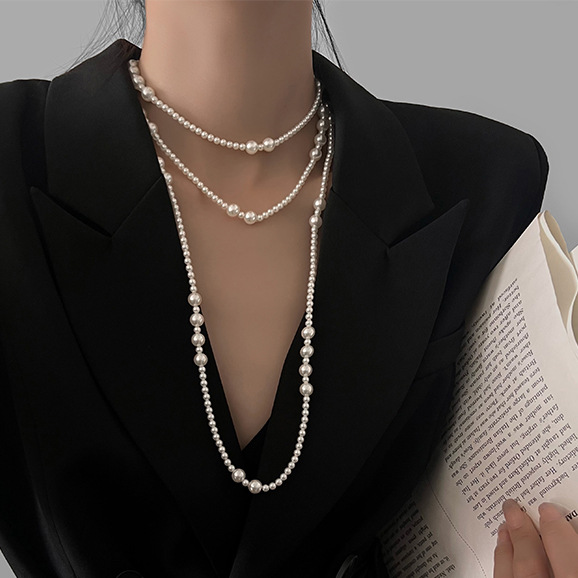 Vintage Lange Multi-Gelaagde P - Pearl Choker Necklace Vintage recensie en prijs