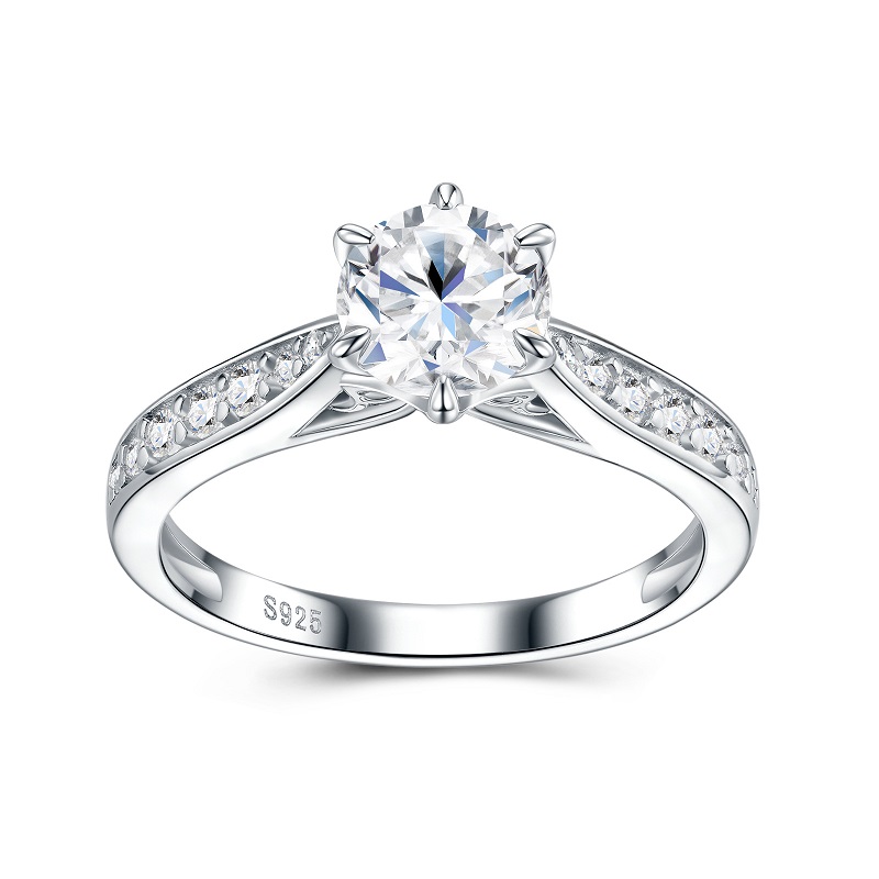 Apaison Luxe D Kleur 1 Karaat  - Moissanite Engagement Ring 1 Carat recensie en prijs