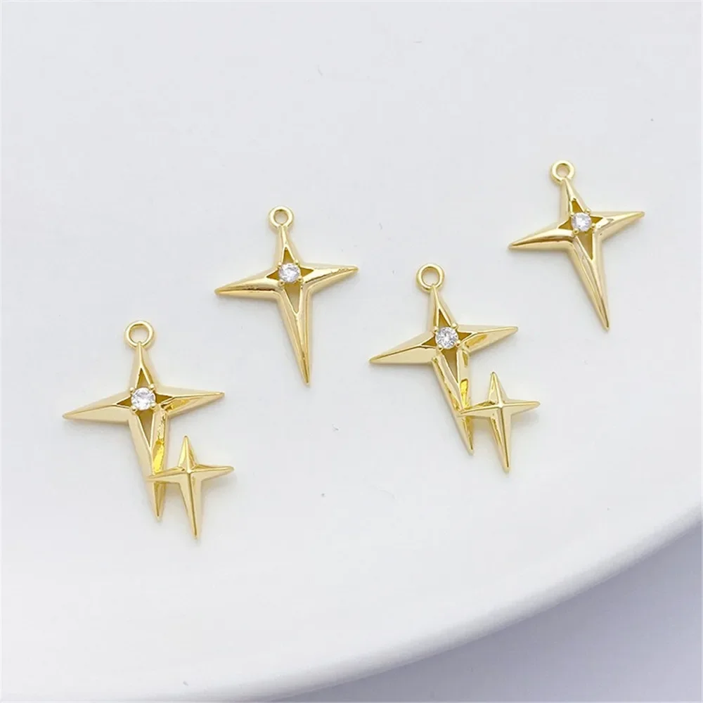 14K Vergulde Micro-ingelegde Z - Cross Pendant Necklace Gold recensie en prijs