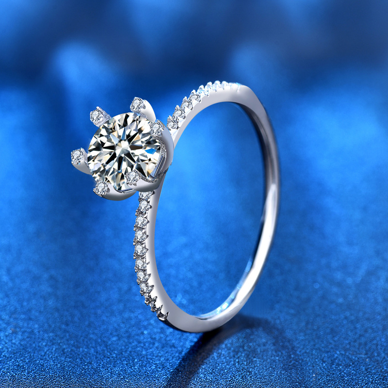 S925 Bruiloft Verloving Moissa - Moissanite Engagement Ring 1 Carat recensie en prijs